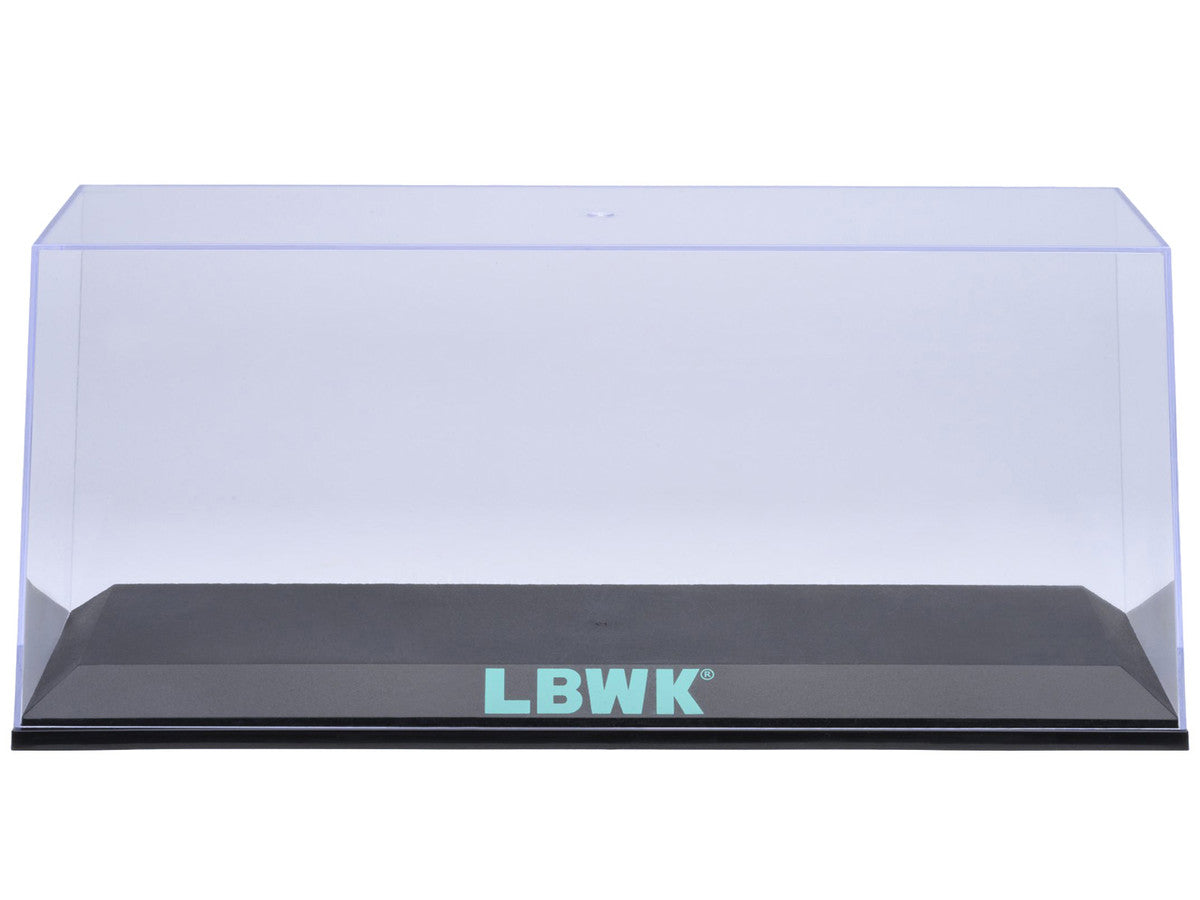Collectible Display Show Case with Black Plastic Base and Green "LBWK" Logo for 1/18-1/24 Scale Model Cars by Autoart LuxuryLifeWay Online Store