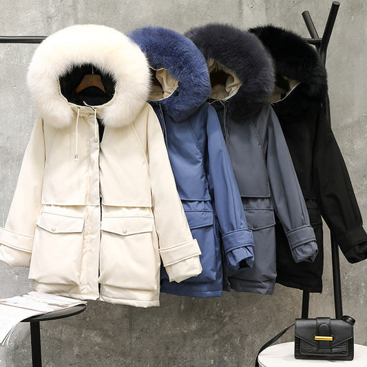 Fur collar down jacket Best YouTube Store