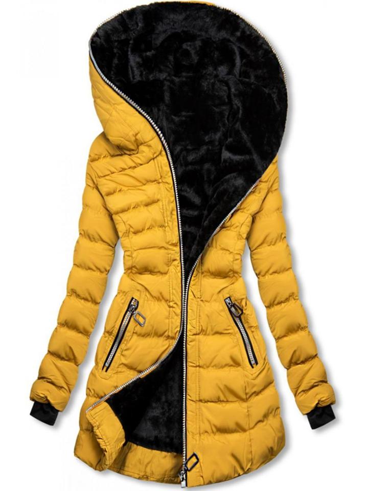 Hooded long-sleeved warm and velvet cotton jacket LuxuryLifeWay Online Store