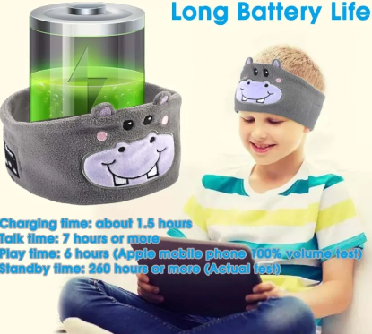 Bluetooth Headset Animal Headband Sleep Mask Pi-Mart