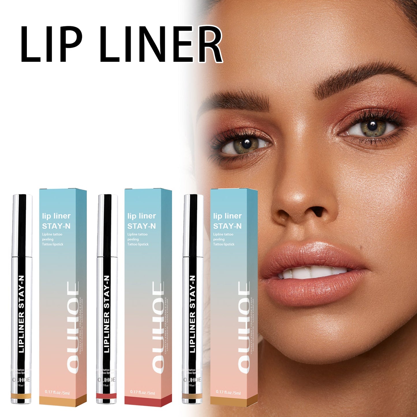 Peel-off Lip Liner Burgundy Tri Light Beauty