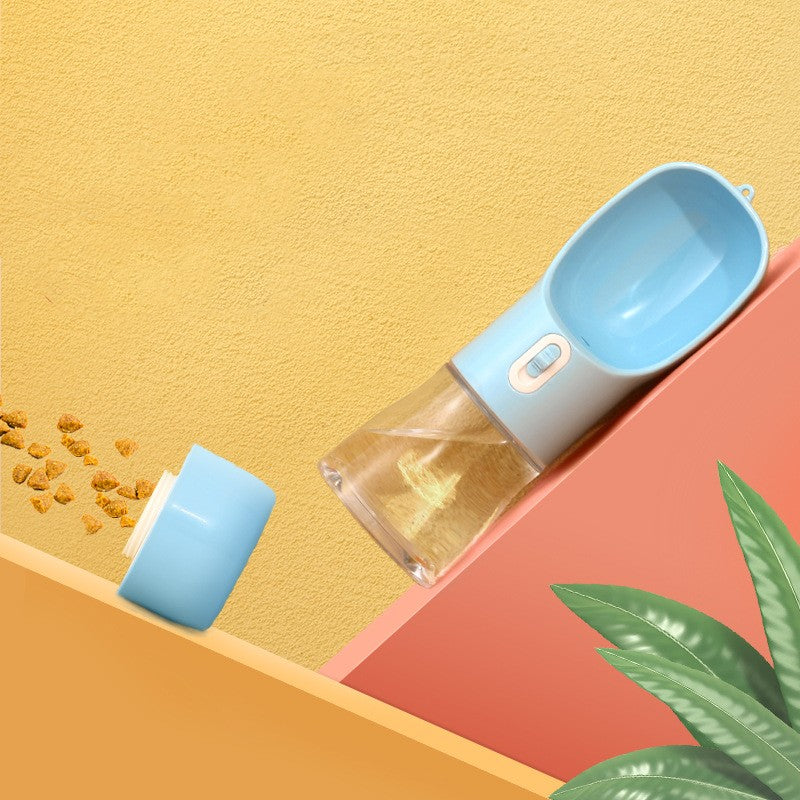 Pet Dog Water Bottle Feeder Bowl Portable Water Food Bottle Pets Outdoor Travel Drinking Dog Bowls Water Bowl For Dogs Pets Fashion