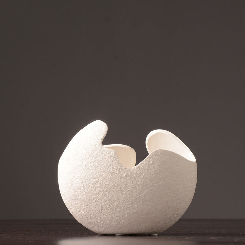 Stylish White Ceramic Vase PearlNestDecor.com