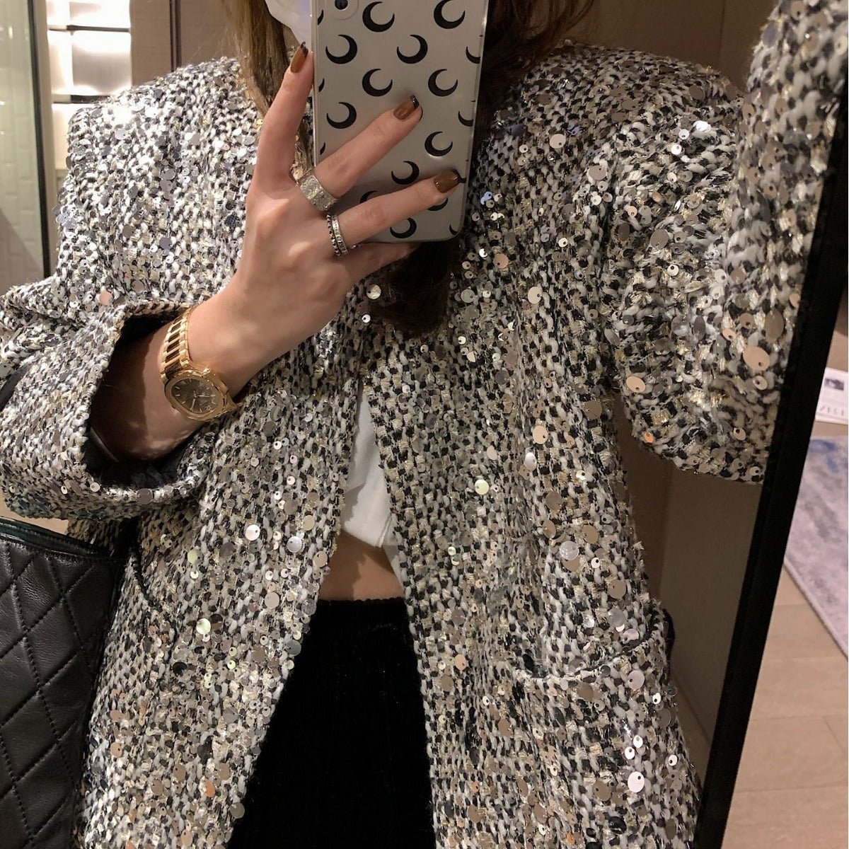 Fashion Sequined Luminous Blazer For Women Best YouTube Store