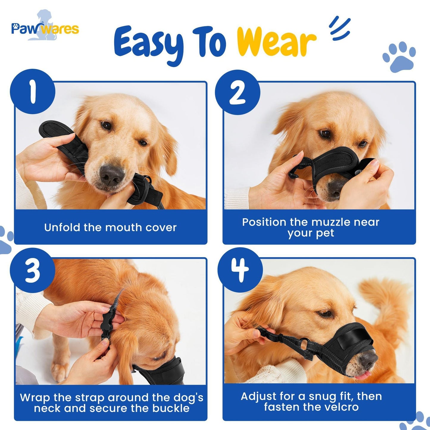New Cotton Dog Muzzle, Anti-Bite And Anti-Accidental Eating Dog Muzzle, Adjustable Dog Mask, Pet Supplies Factory Direct Supply Wholesale Pets Fashion