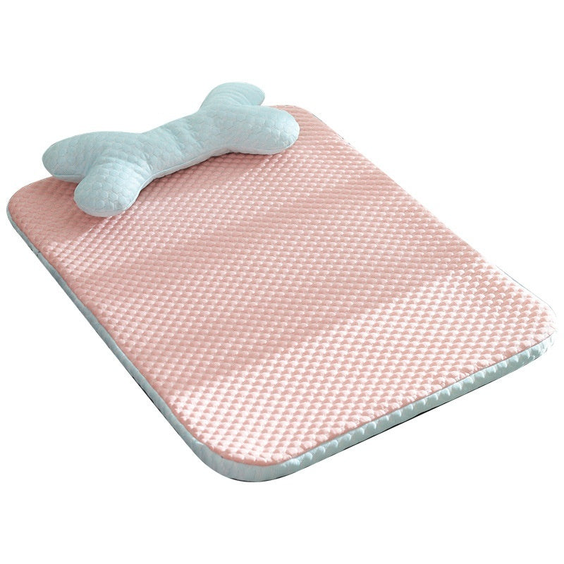 Dog Bed Breathable Cooling Spring Summer Pet Sleeping Mat For Small Medium Dogs Cats Soft Non-slip Dog Kennel Pet Supplies Pet Products Pets Fashion