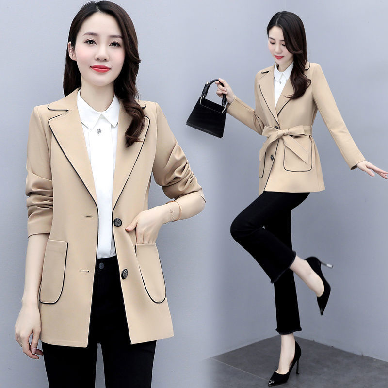 Slim High-End Versatile Spring Jacket for Girls Pi-Mart
