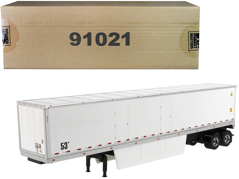 53' Dry Cargo Van Trailer White "Transport Series" 1/50 Diecast Model by Diecast Masters LuxuryLifeWay Online Store