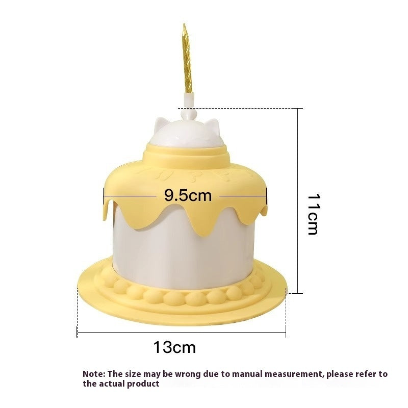 Multifunctional Cake Shape Cat Toy Creative Pet Feeding Bowl Pets Fashion