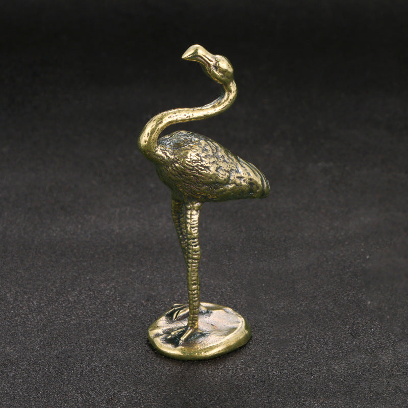 New Brass Flamingo Ornament Decorative Crafts LuxuryLifeWay Online Store