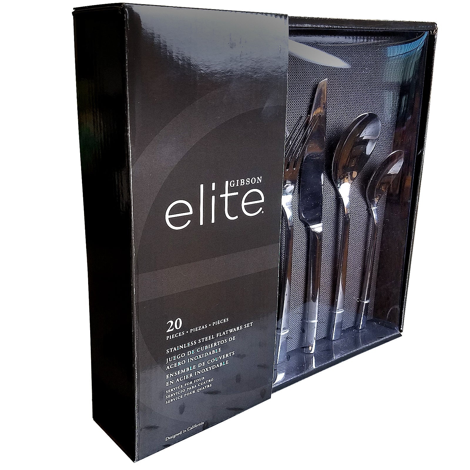 Gibson Elite Sparland 20 Piece Stainless Steel Flatware Set LuxuryLifeWay Online Store