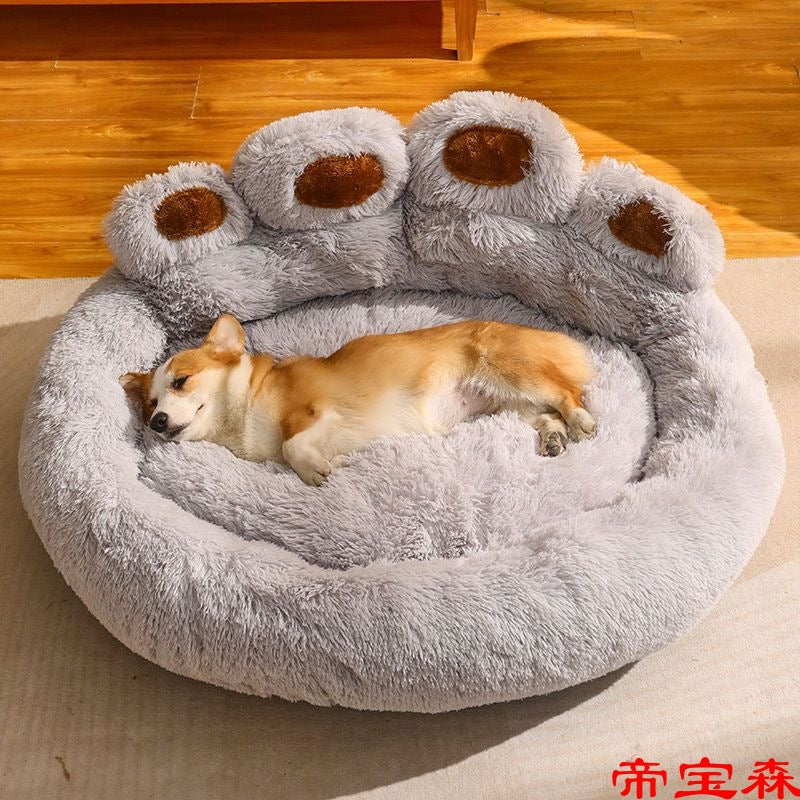 Kennel winter warm large dog Golden retriever bed Four seasons universal deep sleep cat kennel winter pet supplies LuxuryLifeWay Online Store