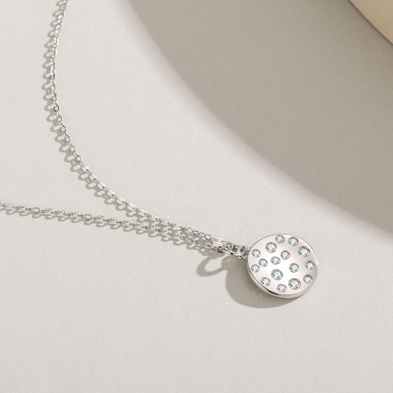 S925 Sterling Silver Diamond Pendant Necklace LadyShow.Store