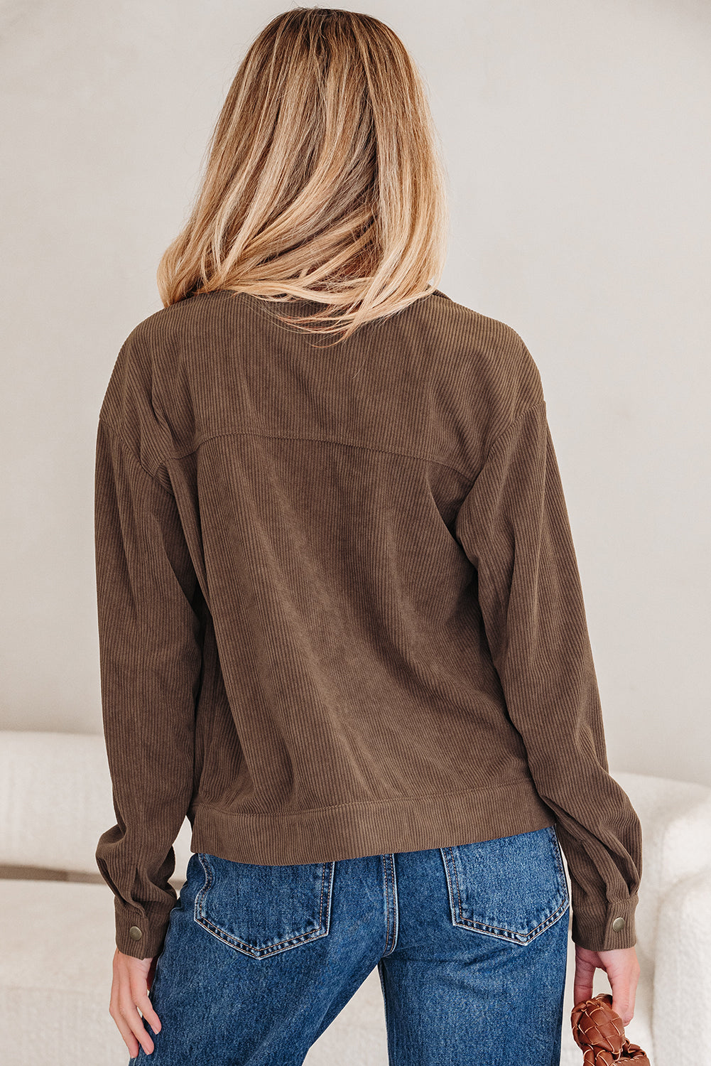 Catherine Lapel Collar Corduroy Jacket LuxuryLifeWay Online Store