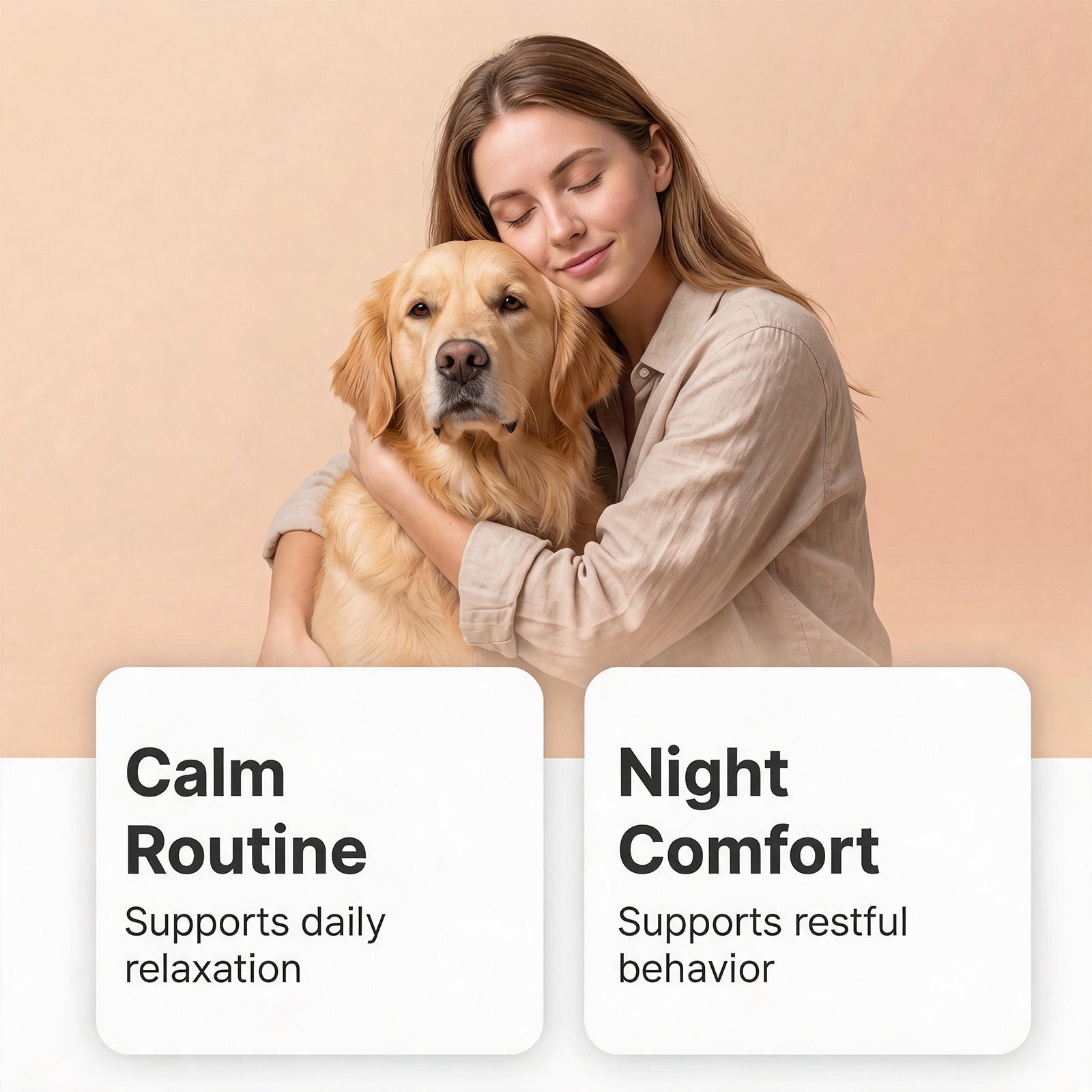 Kriath Dog Calming Chewable Tablets, Universal For Puppies And Adult Dogs, Daily Emotional Soothing And Nutritional Supplement Tablets For Pets Pets Fashion