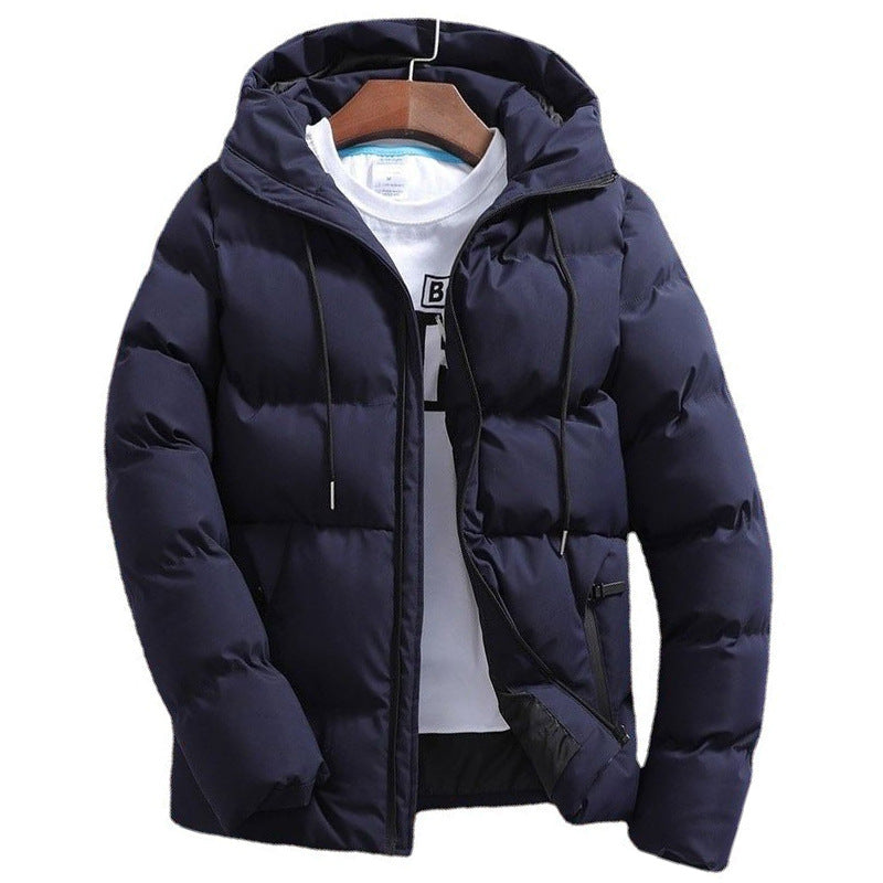 New Men's Pure Cotton Padded Jacket Hooded Coat CJD