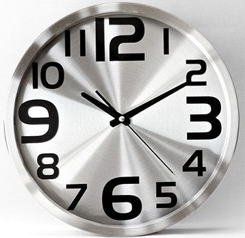 Aluminium Clock Creative And Fashionable Living Room Wall Clock PearlNestDecor.com