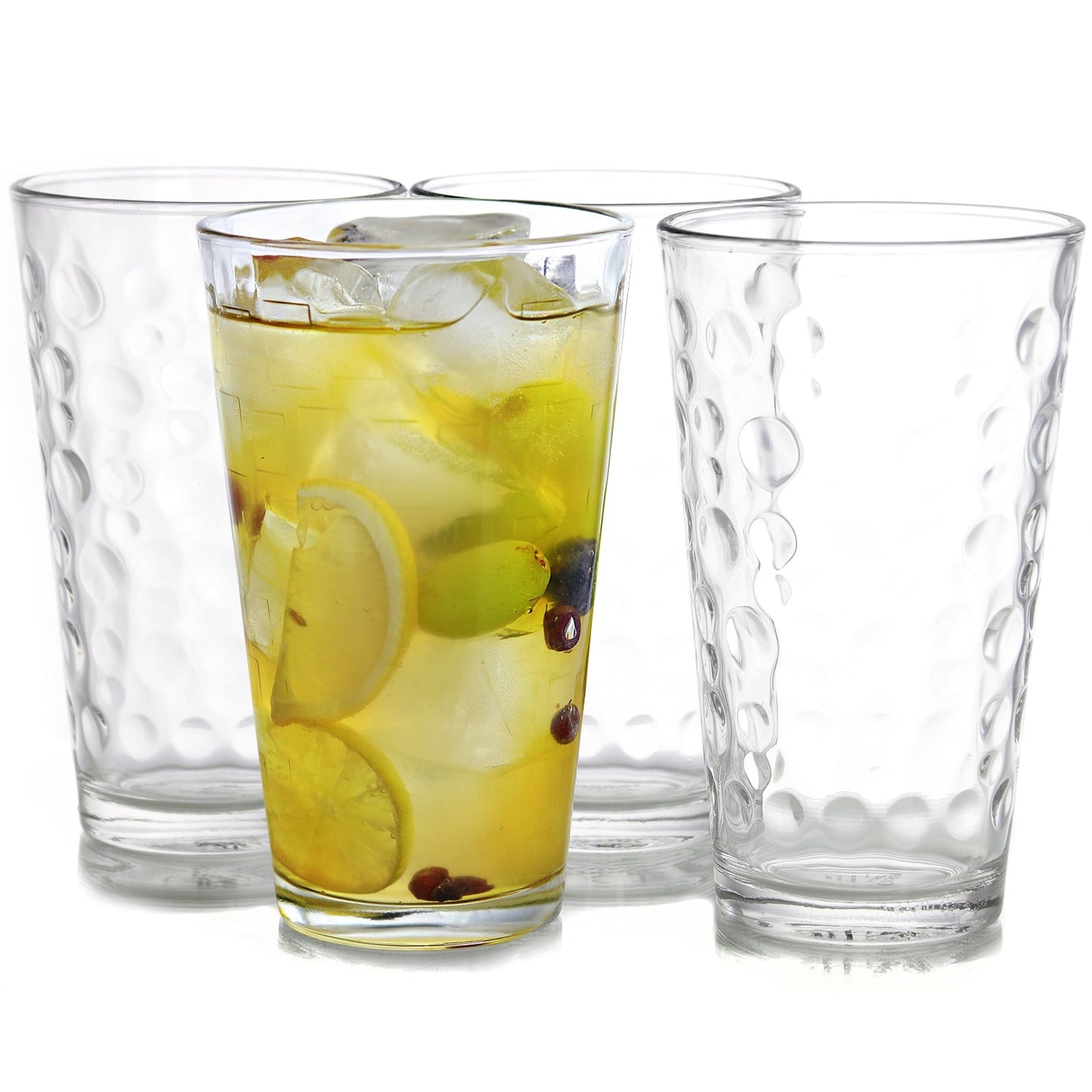 Gibson Home Great Foundations 4 Piece 16 oz. Tumbler Set in Bubble Pattern LuxuryLifeWay Online Store