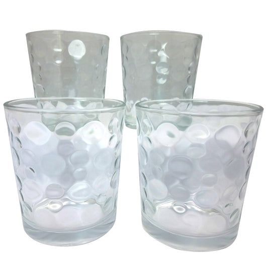 Gibson Home Great Foundations 4-Piece 13 oz. Double Old Fashioned Glass Set, Bubbles Pattern LuxuryLifeWay Online Store