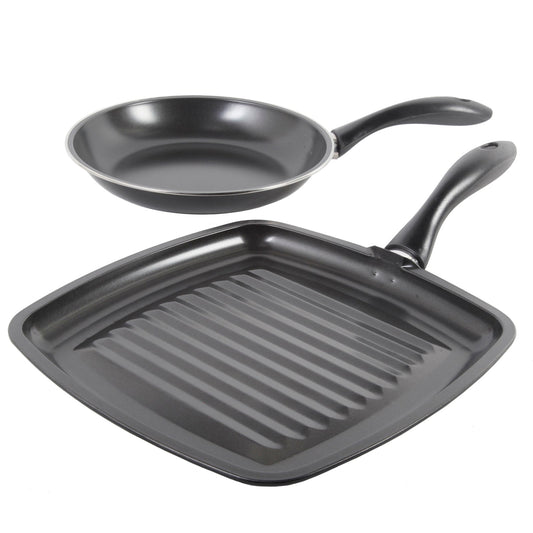 Gibson Westleton  2 piece Cookware Set Black LuxuryLifeWay Online Store