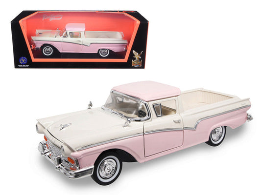 1957 Ford Ranchero Pickup Truck Pink 1/18 Diecast Model by Road Signature LuxuryLifeWay Online Store