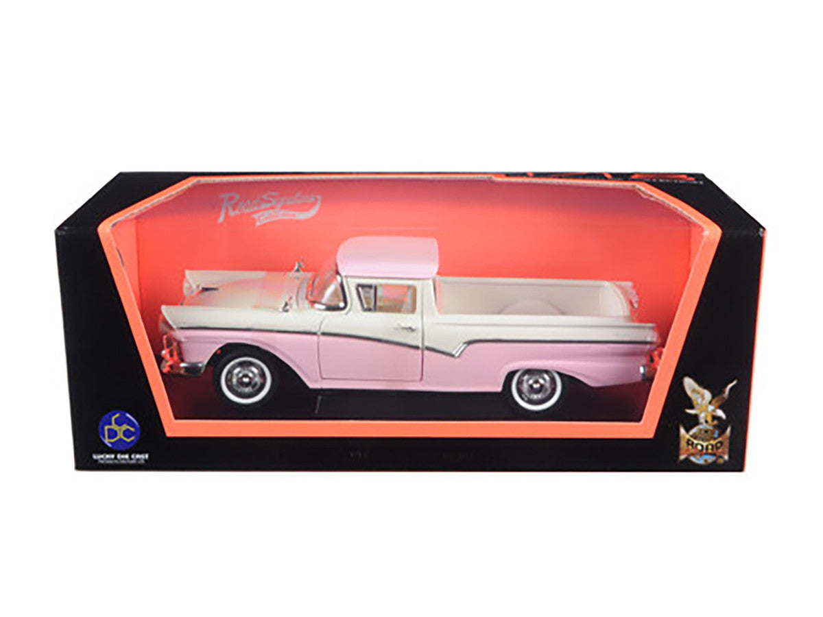 1957 Ford Ranchero Pickup Truck Pink 1/18 Diecast Model by Road Signature LuxuryLifeWay Online Store