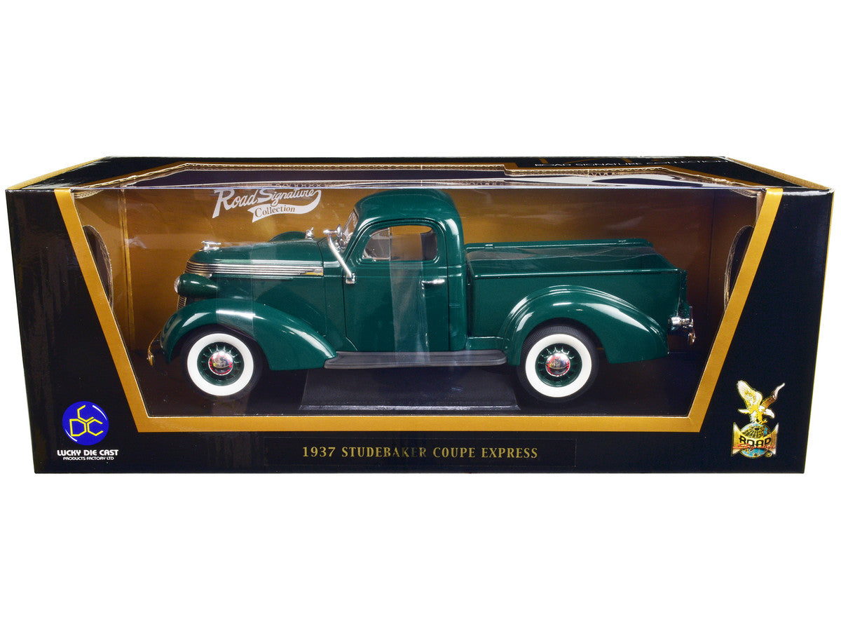 1937 Studebaker Express Pickup Truck Green 1/18 Diecast Model Car by Road Signature LuxuryLifeWay Online Store