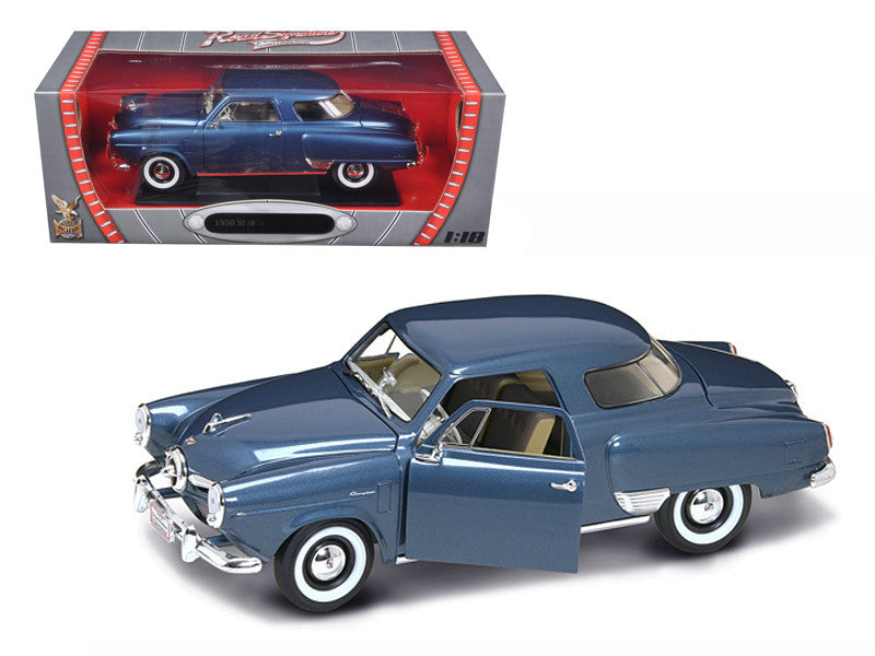 1950 Studebaker Champion Blue Metallic 1/18 Diecast Model Car by Road Signature LuxuryLifeWay Online Store