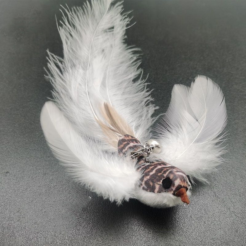 Steel Wire Feather Funny Cat Stick Long Rod Pets Fashion