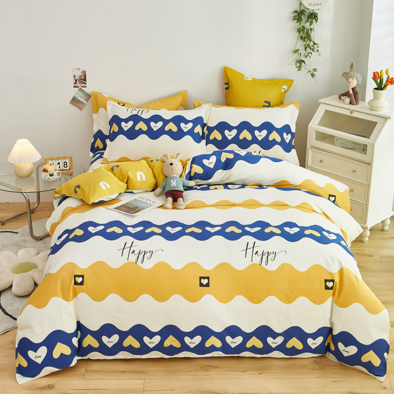 Quilt Cover Single Wholesale Pure Cotton Single Double Student Dormitory Three-piece Set
