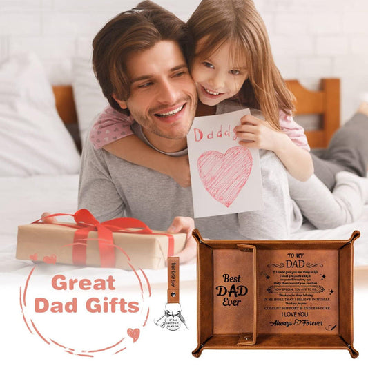 Father's Day Gift Decorative Tray Household Four-corner Folding LadyShow.Store
