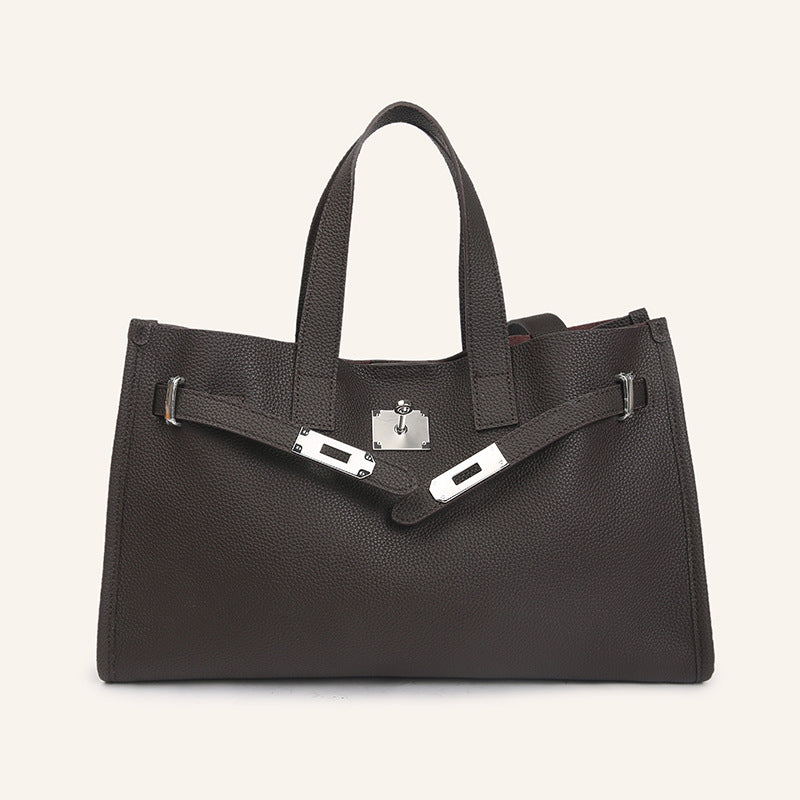 Genuine Leather Women's  Large Capacity Portable Crossbody Shoulder Bag LadyShow.Store