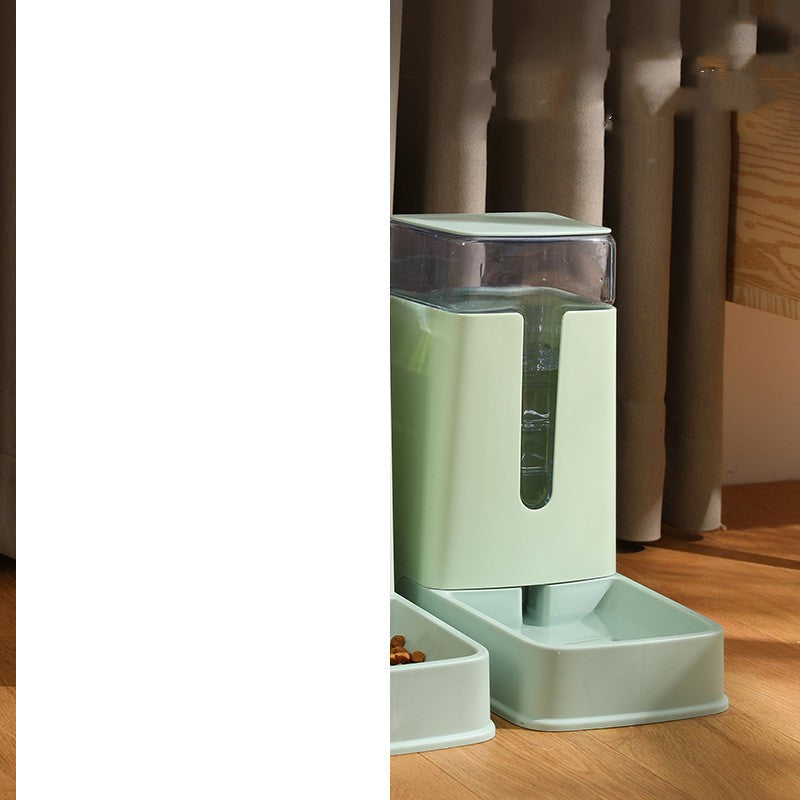 Pet Double Bowl Automatic Feeder Waterer Pets Fashion