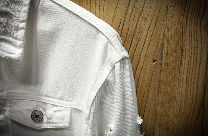 Men's Ripped Denim Jacket Pi-Mart