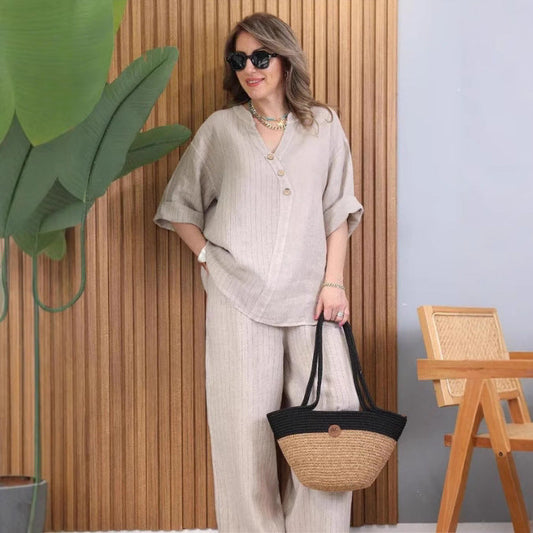 European And American Women's Clothing Casual Top Pants Best YouTube Store