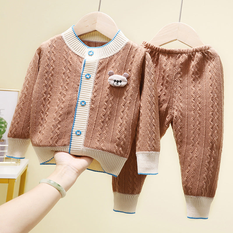 Two-piece Cardigan Jackets For Boys And Girls NorixaFashion.com