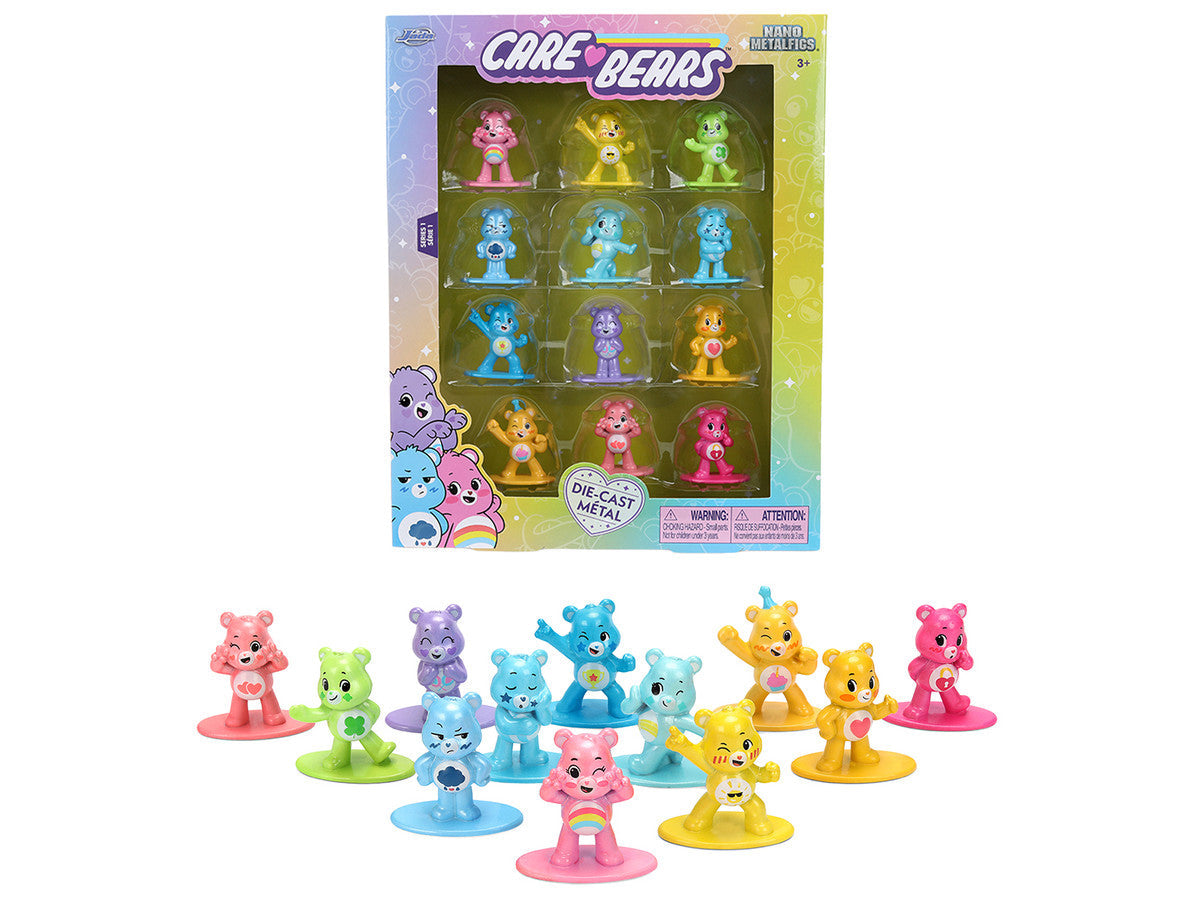 Set of 12 Diecast Figures "Care Bears" Franchise "Nano Metalfigs" Series Diecast Models by Jada LuxuryLifeWay Online Store