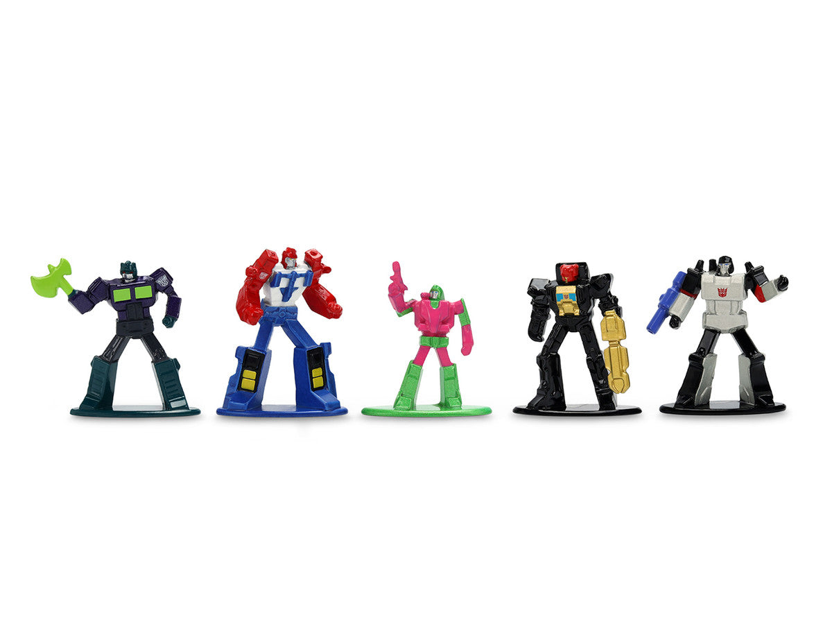 Set of 12 Diecast Figures "Transformers" Franchise "Nano Metalfigs" Series Diecast Models by Jada LuxuryLifeWay Online Store