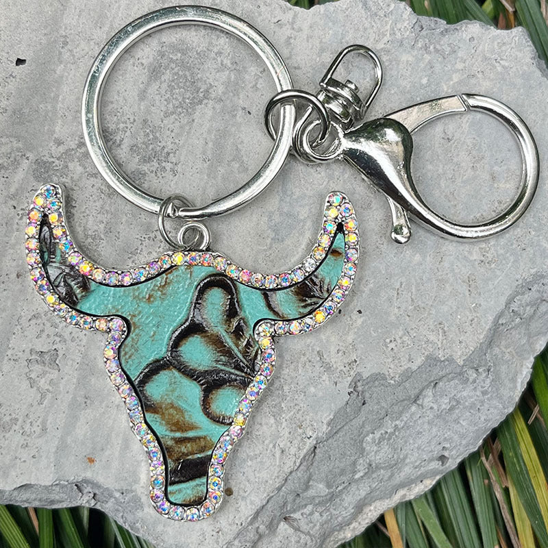 Retro Embossing Western Style Handbag Pendant Keychain LadyShow.Store