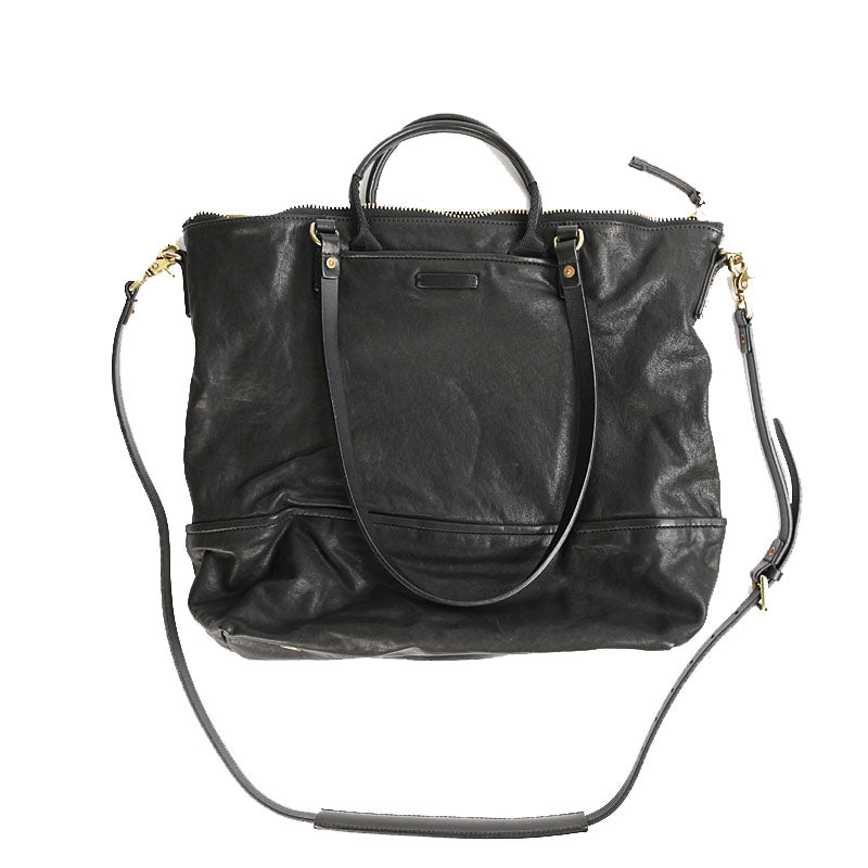 Daily Outdoor Large-capacity Travel Handmade Vegetable Tanned Cowhide Handbag Shoulder Tote Bag LadyShow.Store