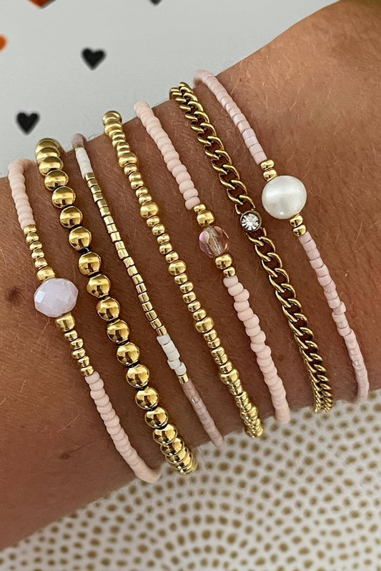 Nancy Simple Beaded Layer Bracelet LuxuryLifeWay Online Store