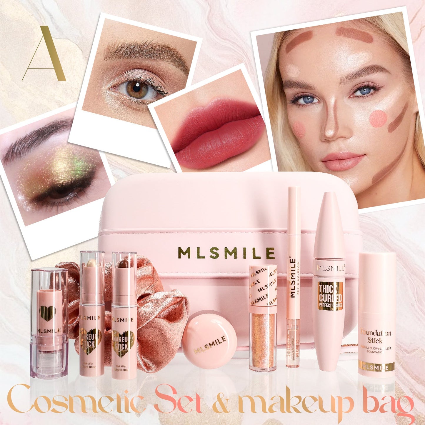 Face Makeup Cosmetic Bag Big Christmas LadyShow.Store