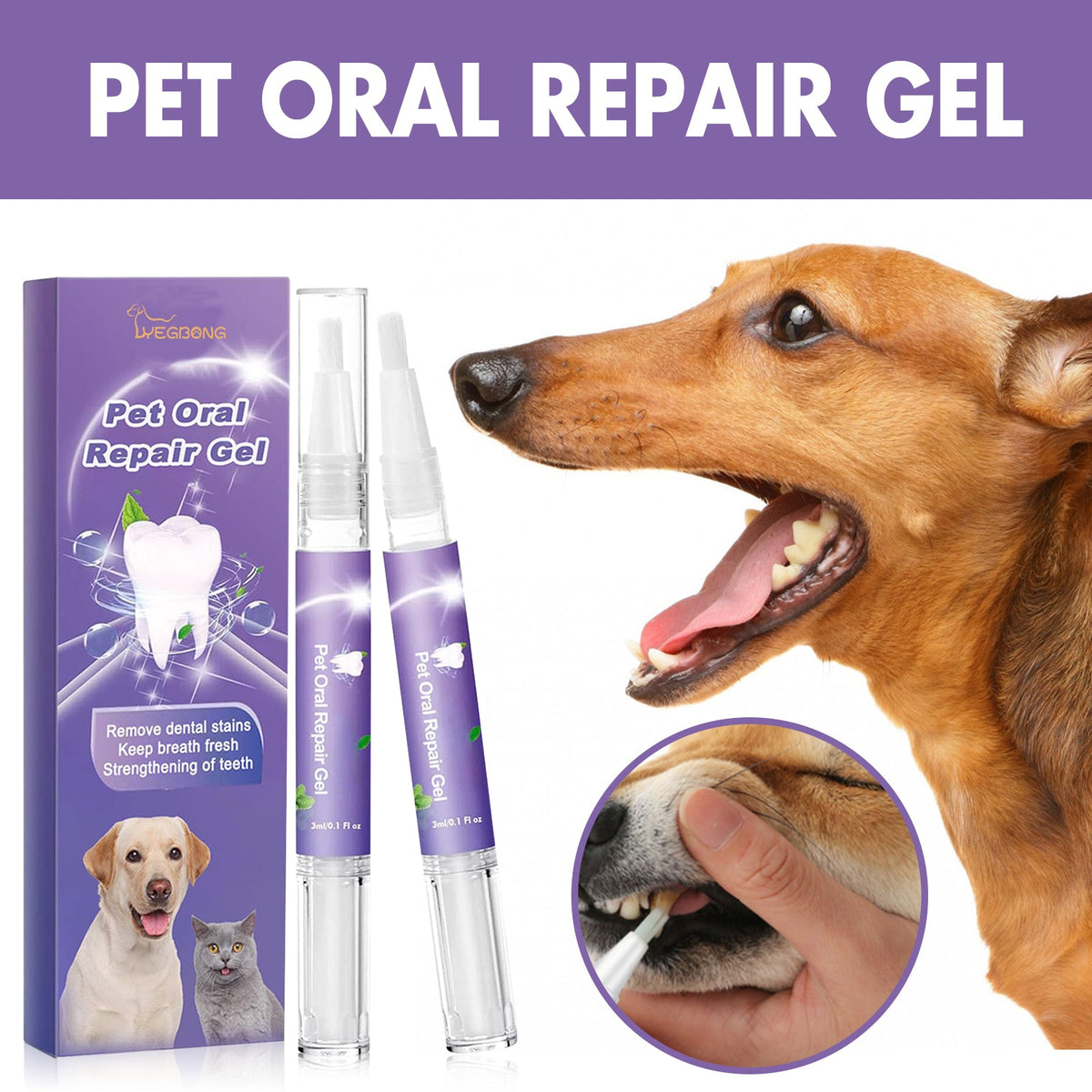 Pet Oral Repair Gel Care Cleaner Pets Fashion