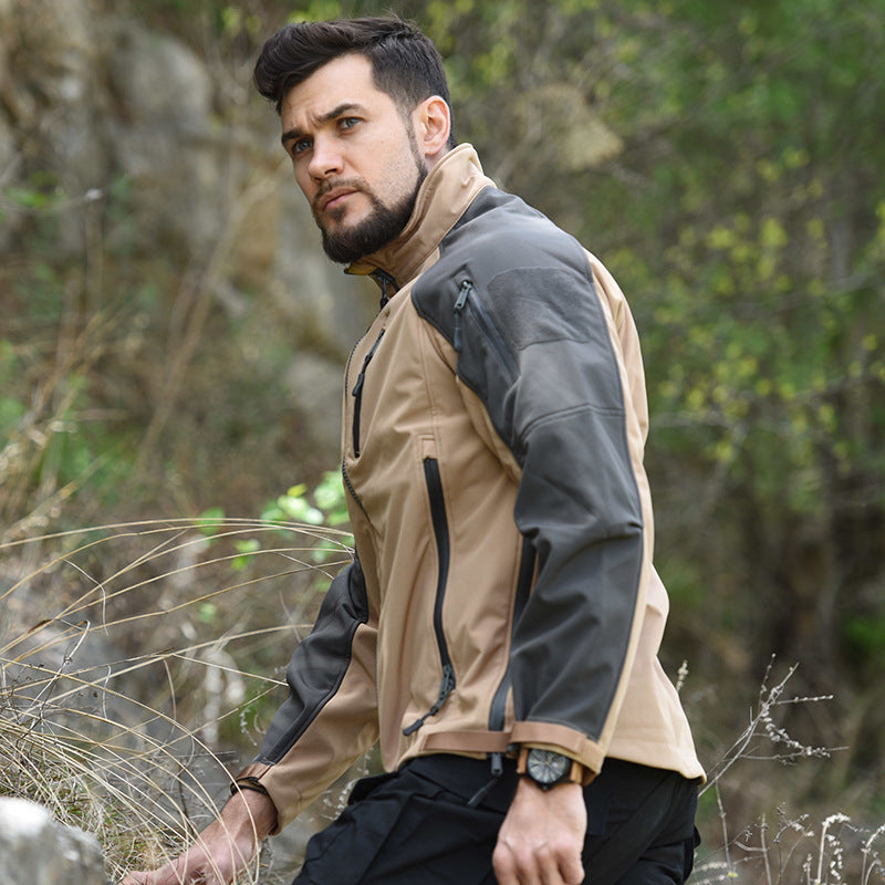 Men's Waterproof Tactical Softshell Jacket for Fall/Winter Pi-Mart