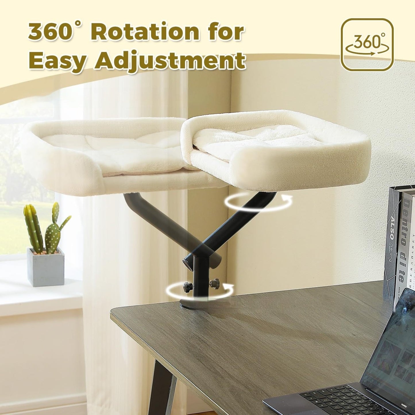Desktop Cat Bed With Rotating And Adjustable-height Pet Cat Climbing Pets Fashion