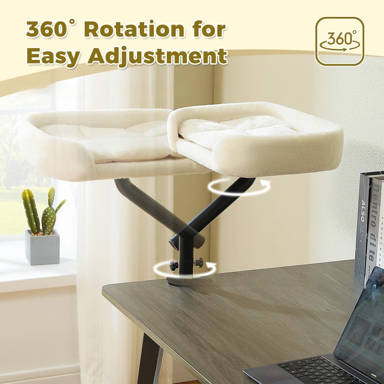 Desktop Cat Bed With Rotating And Adjustable-height Pet Cat Climbing Pets Fashion