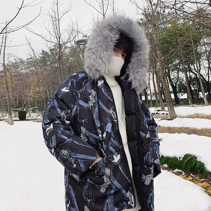 Men's Winter Thick Fur Collar Bread Jacket (Trendy Style) Pi-Mart