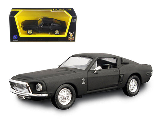 1968 Ford Mustang Shelby GT500 KR Matt Black 1/43 Diecast Model Car by Road Signature LuxuryLifeWay Online Store