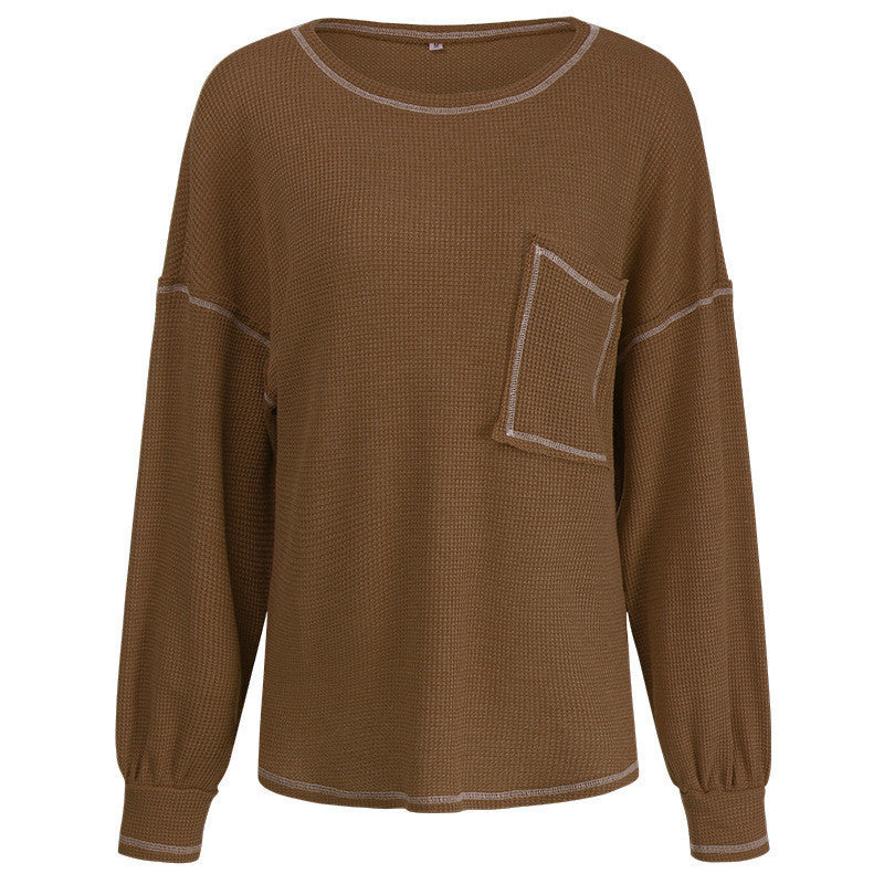 Women's Long-sleeved T-shirt Loose Long-sleeved Sweater