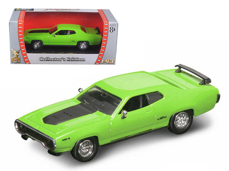 1971 Plymouth GTX 440 6 Pack Green 1/43 Diecast Model Car by Road Signature LuxuryLifeWay Online Store